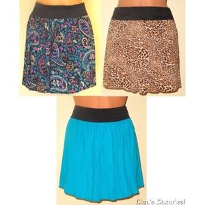 BONGO Y2K Mini Skirts Elastic Waistband Juniors L. Lot of 3